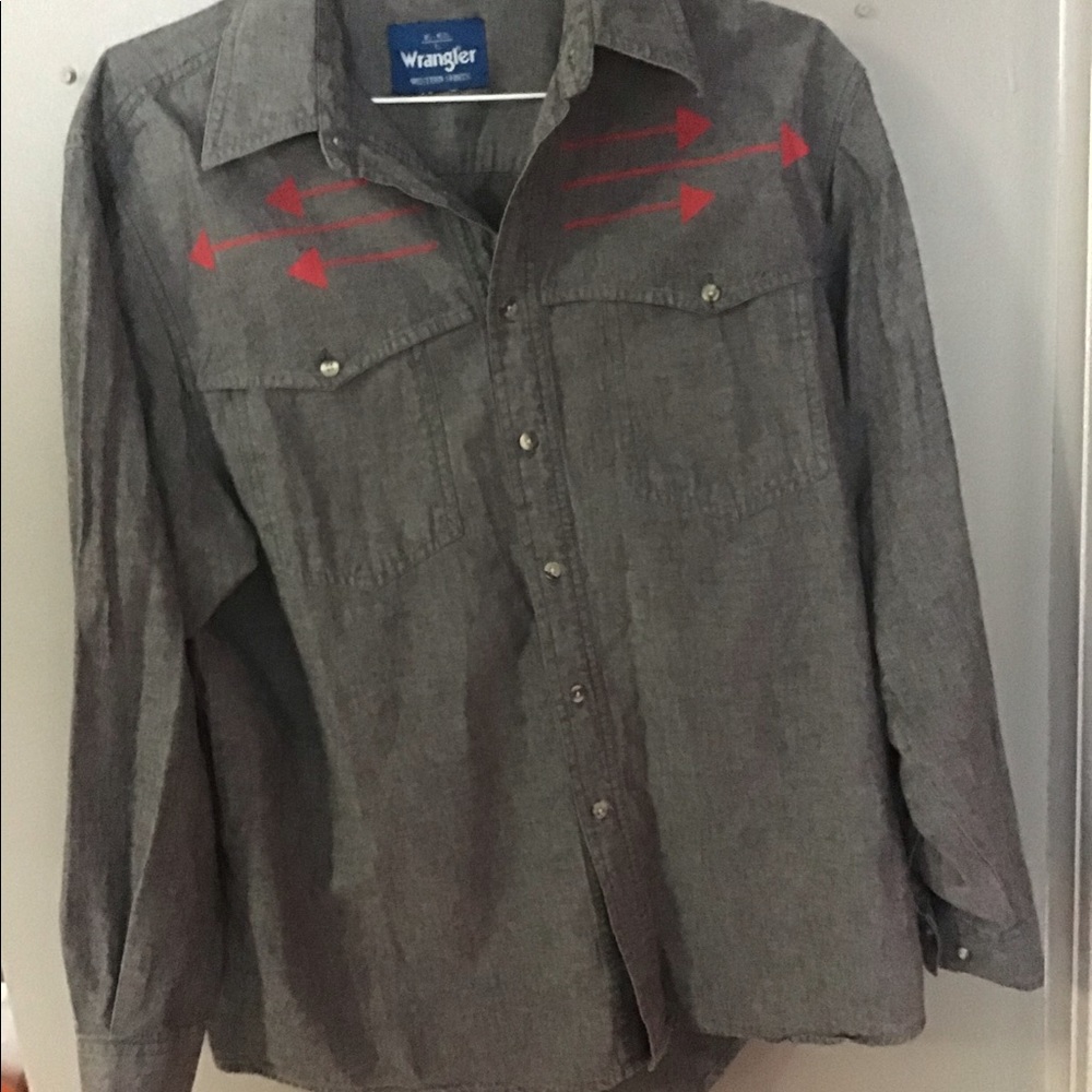 Wrangler Western Shirt Southwest Design 16 1/2
